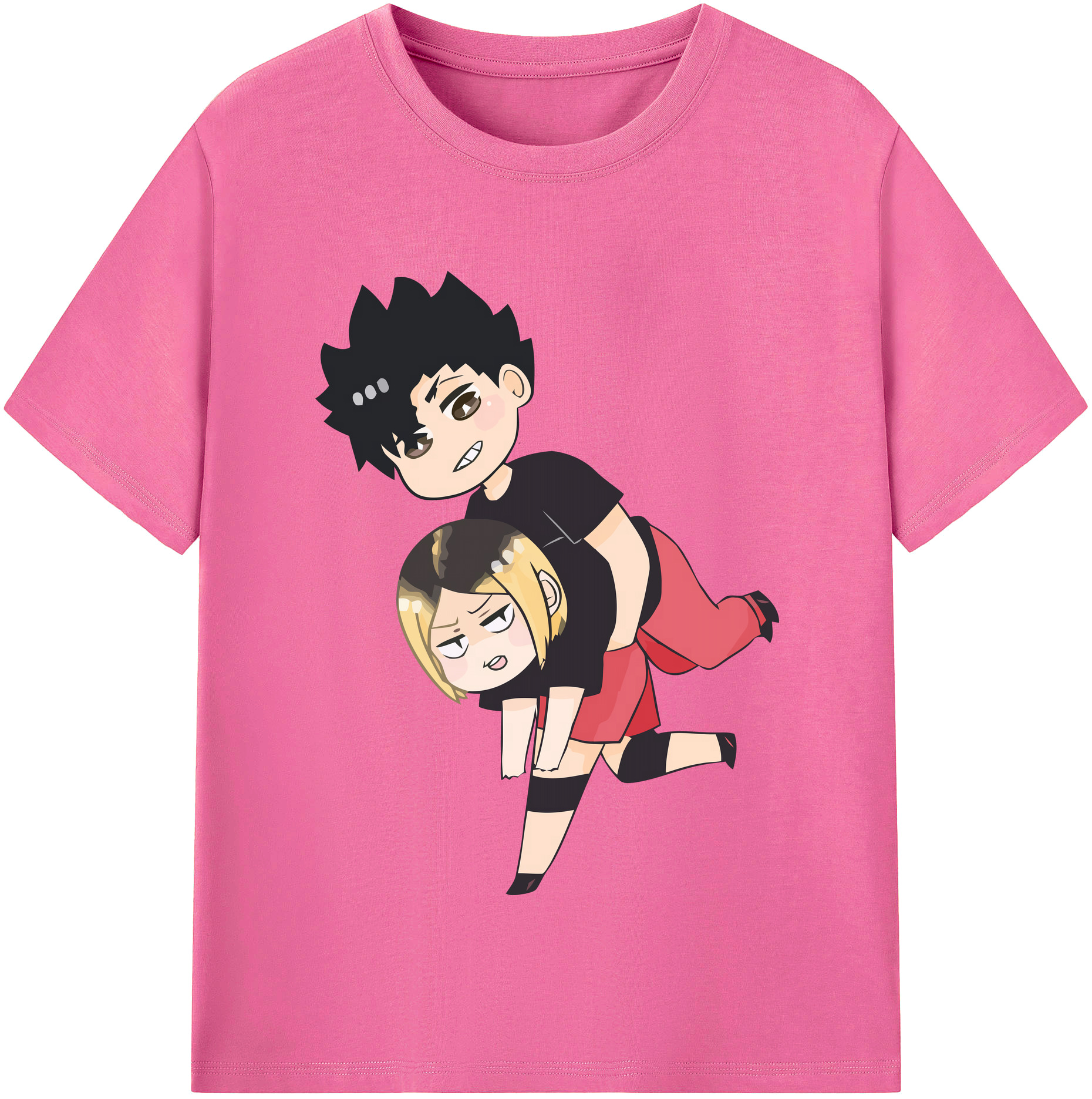 （画像用） ハイキュー!! Haikyu!! レディースカジュアルプリントTシャツ（綿100％）
